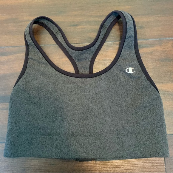 Champion Gray & Black The Absolute Comfort Sports Bra - Picture 2 of 4
